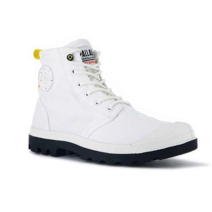 Pánské Boty Palladium Pampa Recycle Nepromokavé+ 2 Bílé | CZ PLF-35N